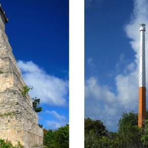 L’absence de phare en fonctionnement. Le magnifique ancien phare, construit par les missionnaires au 19°siècle en soupe de corail va être détruit, car il menace de s’écrouler. Et les batteries solaires du nouveau phare ont été volées et jamais remplacées.