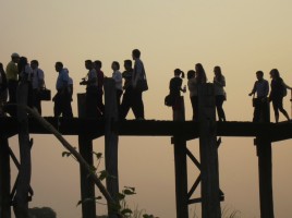 on the bridge